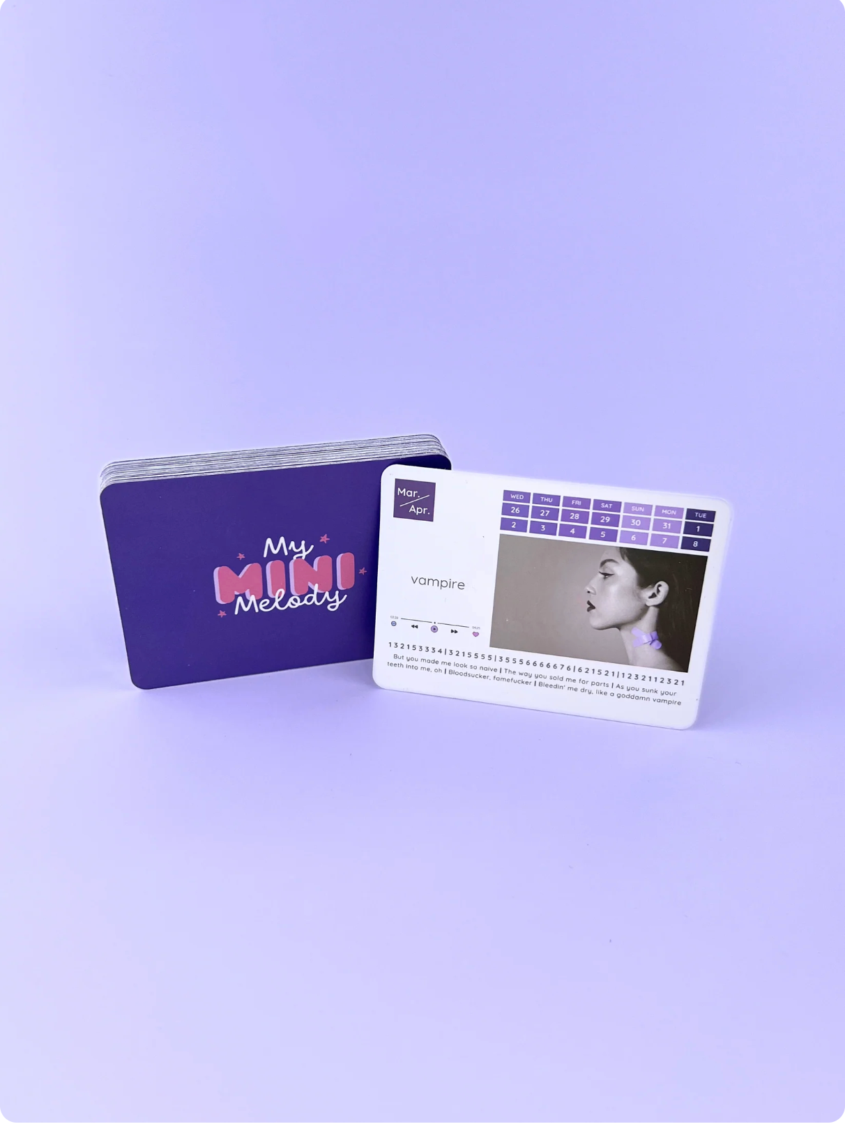 Olivia Rodrigo Piano Calendar 2026