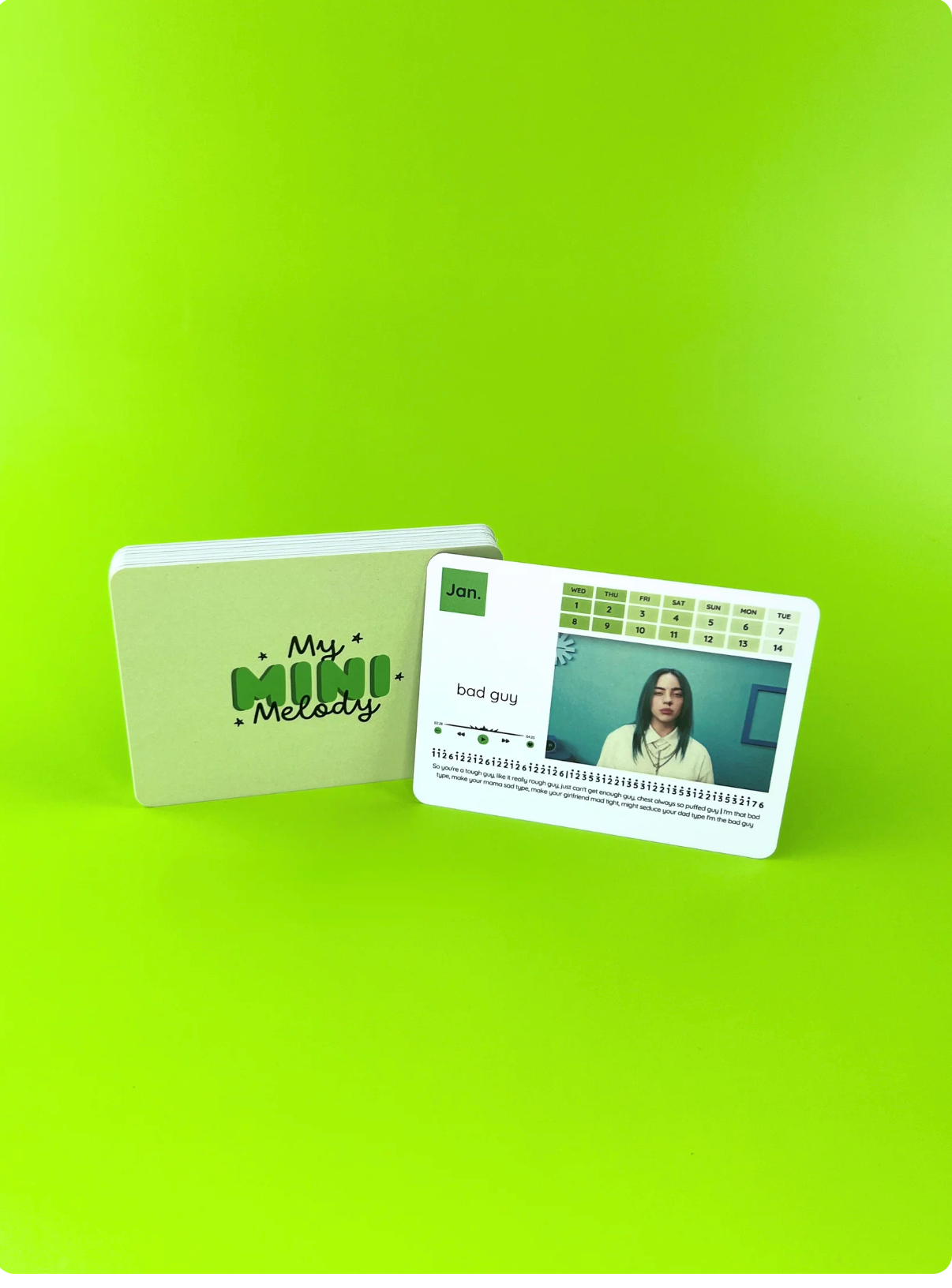 Billie Eilish Piano Calendar 2026