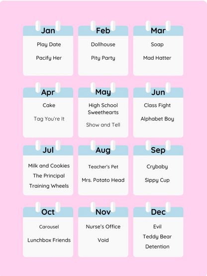 Melanie Martinez Piano Calendar 2026